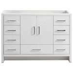 Fresca Imperia 48" Glossy White Free Standing Modern Bathroom Cabinet