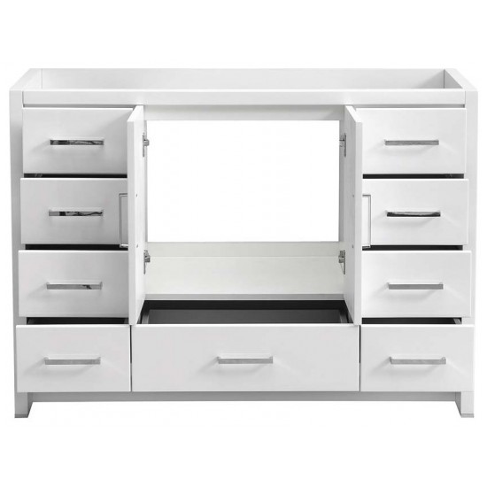 Fresca Imperia 48" Glossy White Free Standing Modern Bathroom Cabinet