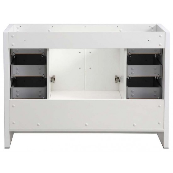 Fresca Imperia 48" Glossy White Free Standing Modern Bathroom Cabinet