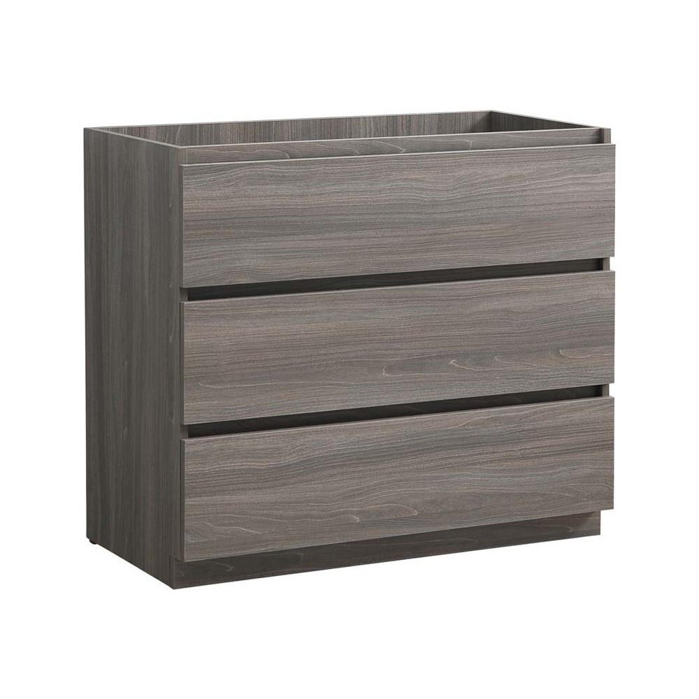 Fresca Lazzaro 42" Gray Wood Free Standing Modern Bathroom Cabinet Fresca Lazzaro 42" Gray Wood Free Standing Modern Bathroom Cabinet