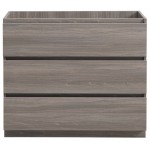Fresca Lazzaro 42" Gray Wood Free Standing Modern Bathroom Cabinet