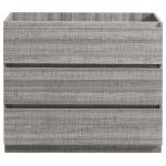 Fresca Lazzaro 42" Glossy Ash Gray Free Standing Modern Bathroom Cabinet