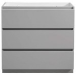 Fresca Lazzaro 36" Gray Free Standing Modern Bathroom Cabinet