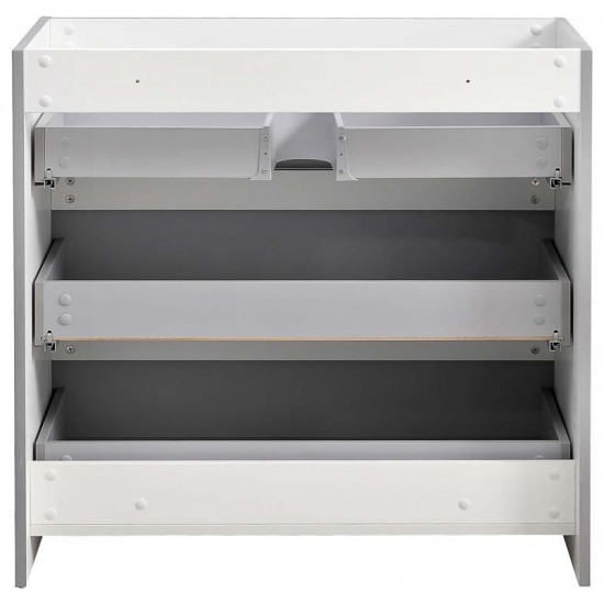 Fresca Lazzaro 36" Gray Free Standing Modern Bathroom Cabinet