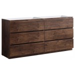 72 Rosewood Free Standing Double Sink Modern Bathroom Cabinet, FCB93-3636RW-D