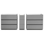 Fresca Lazzaro 84" Gray Free Standing Double Sink Modern Bathroom Cabinet