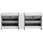 Fresca Lazzaro 84" Gray Free Standing Double Sink Modern Bathroom Cabinet