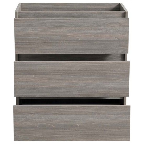Fresca Lazzaro 30" Gray Wood Free Standing Modern Bathroom Cabinet