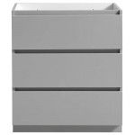 Fresca Lazzaro 30" Gray Free Standing Modern Bathroom Cabinet