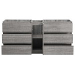 72 Ash Gray Free Standing Double Sink Modern Bathroom Cabinet, FCB93-301230HA-D