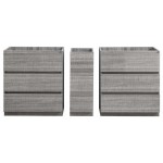 72 Ash Gray Free Standing Double Sink Modern Bathroom Cabinet, FCB93-301230HA-D
