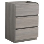 Fresca Lazzaro 24" Gray Wood Free Standing Modern Bathroom Cabinet