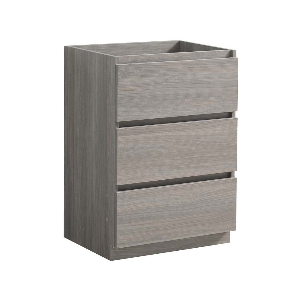 Fresca Lazzaro 24" Gray Wood Free Standing Modern Bathroom Cabinet