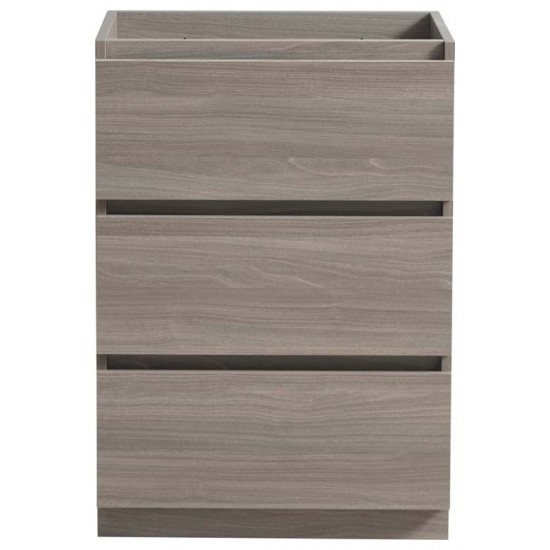 Fresca Lazzaro 24" Gray Wood Free Standing Modern Bathroom Cabinet