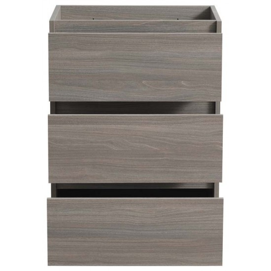 Fresca Lazzaro 24" Gray Wood Free Standing Modern Bathroom Cabinet