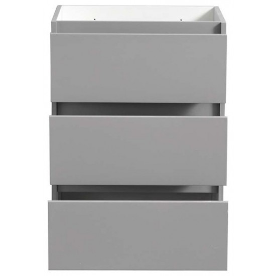 Fresca Lazzaro 24" Gray Free Standing Modern Bathroom Cabinet