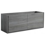 Fresca Catania 60" Ocean Gray Wall Hung Single Sink Modern Bathroom Cabinet