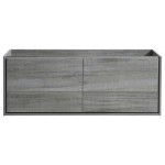 Fresca Catania 60" Ocean Gray Wall Hung Single Sink Modern Bathroom Cabinet