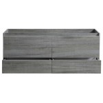 Fresca Catania 60" Ocean Gray Wall Hung Single Sink Modern Bathroom Cabinet