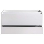 Fresca Catania 48" Glossy White Wall Hung Double Sink Modern Bathroom Cabinet
