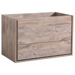 Fresca Catania 36" Rustic Natural Wood Wall Hung Modern Bathroom Cabinet