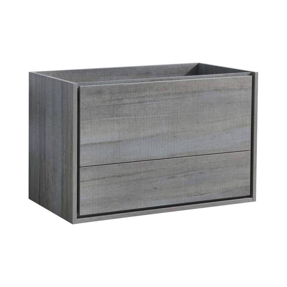 Fresca Catania 36" Ocean Gray Wall Hung Modern Bathroom Cabinet