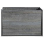 Fresca Catania 36" Ocean Gray Wall Hung Modern Bathroom Cabinet