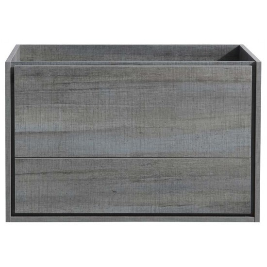 Fresca Catania 36" Ocean Gray Wall Hung Modern Bathroom Cabinet