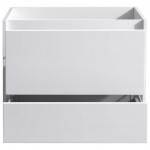 Fresca Catania 30" Glossy White Wall Hung Modern Bathroom Cabinet