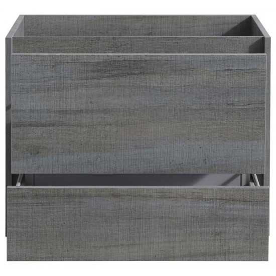 Fresca Catania 30" Ocean Gray Wall Hung Modern Bathroom Cabinet