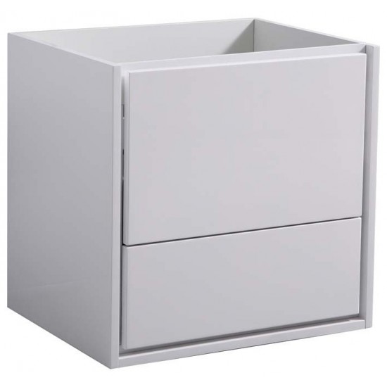 Fresca Catania 24" Glossy White Wall Hung Modern Bathroom Cabinet