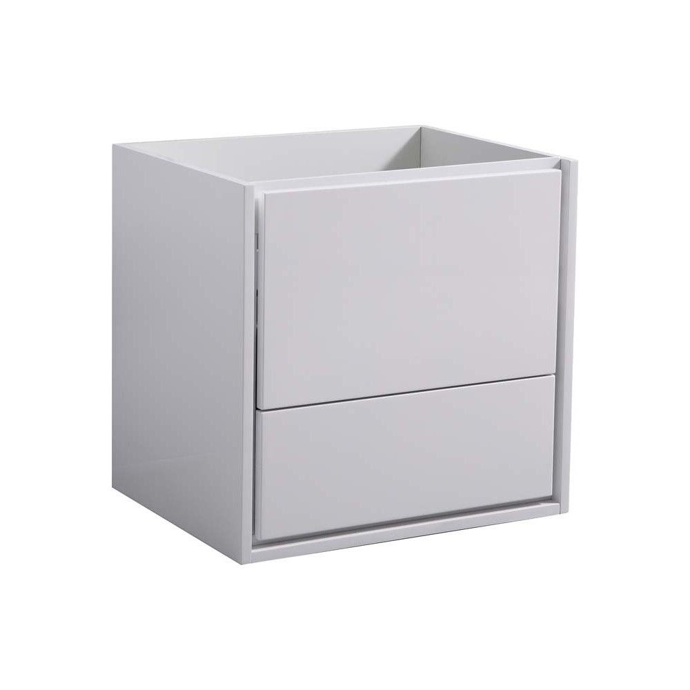 Fresca Catania 24" Glossy White Wall Hung Modern Bathroom Cabinet