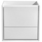 Fresca Catania 24" Glossy White Wall Hung Modern Bathroom Cabinet