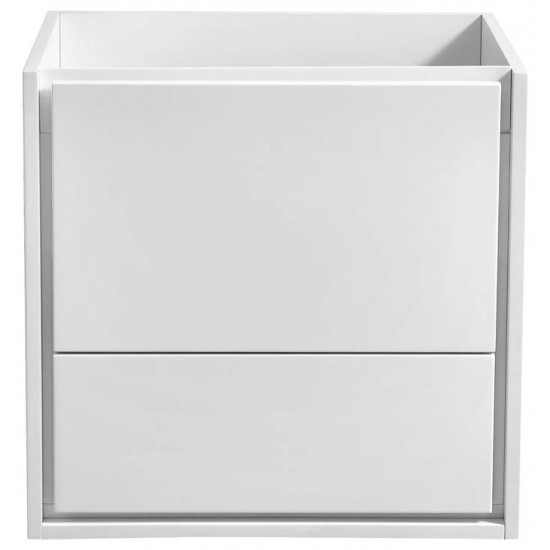 Fresca Catania 24" Glossy White Wall Hung Modern Bathroom Cabinet