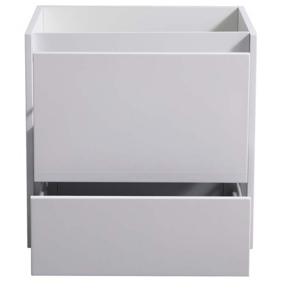 Fresca Catania 24" Glossy White Wall Hung Modern Bathroom Cabinet