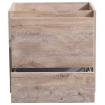 Fresca Catania 24" Rustic Natural Wood Wall Hung Modern Bathroom Cabinet