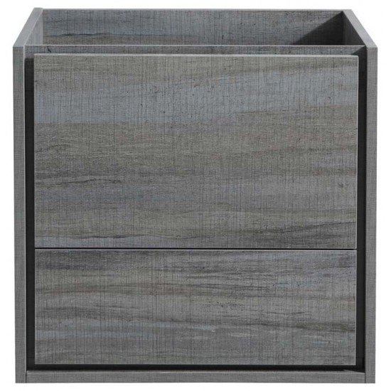 Fresca Catania 24" Ocean Gray Wall Hung Modern Bathroom Cabinet