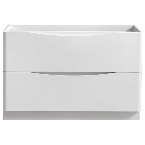 Fresca Tuscany 48" Glossy White Free Standing Modern Bathroom Cabinet