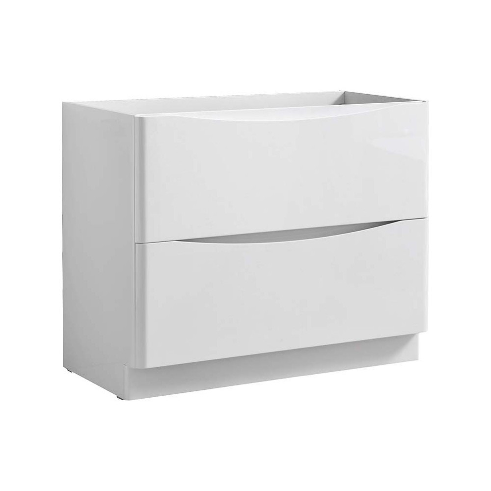 Fresca Tuscany 40" Glossy White Free Standing Modern Bathroom Cabinet Fresca Tuscany 40" Glossy White Free Standing Modern Bathroom Cabinet