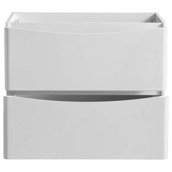 Fresca Tuscany 36" Glossy White Free Standing Modern Bathroom Cabinet