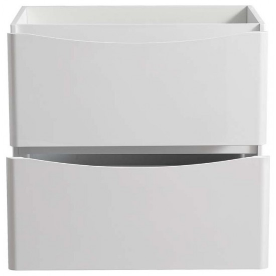 Fresca Tuscany 32" Glossy White Free Standing Modern Bathroom Cabinet
