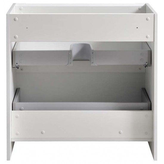 Fresca Tuscany 32" Glossy White Free Standing Modern Bathroom Cabinet