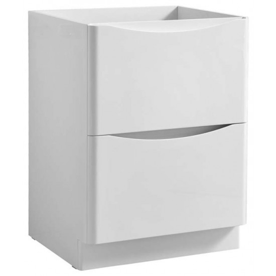 Fresca Tuscany 24" Glossy White Free Standing Modern Bathroom Cabinet