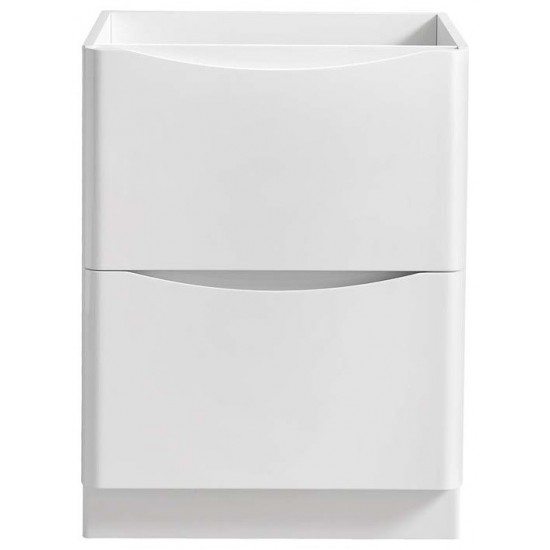 Fresca Tuscany 24" Glossy White Free Standing Modern Bathroom Cabinet