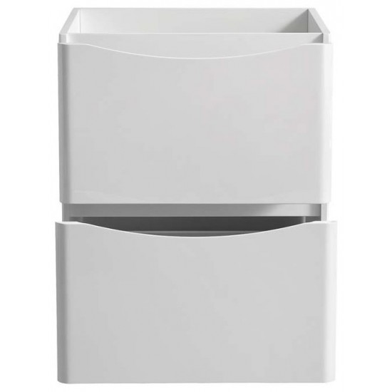 Fresca Tuscany 24" Glossy White Free Standing Modern Bathroom Cabinet