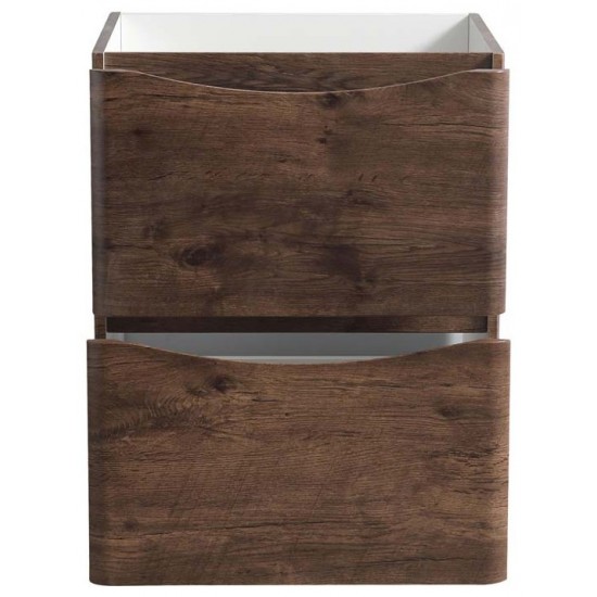 Fresca Tuscany 24" Rosewood Free Standing Modern Bathroom Cabinet