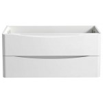 Fresca Tuscany 40" Glossy White Wall Hung Modern Bathroom Cabinet