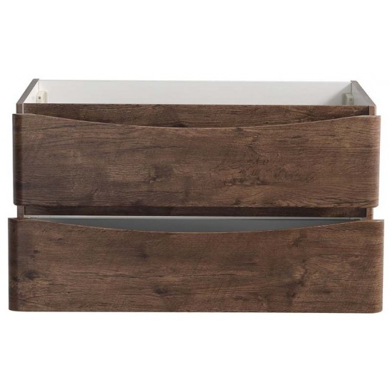 Fresca Tuscany 36" Rosewood Wall Hung Modern Bathroom Cabinet