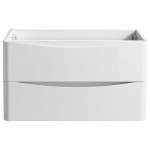 Fresca Tuscany 32" Glossy White Wall Hung Modern Bathroom Cabinet