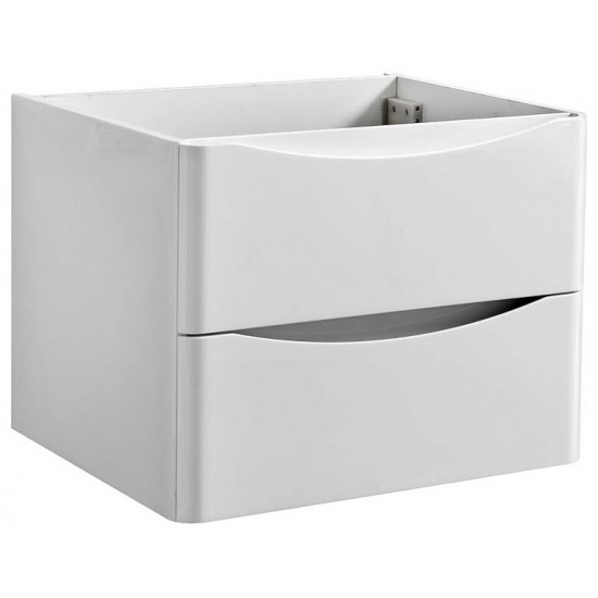 Fresca Tuscany 24" Glossy White Wall Hung Modern Bathroom Cabinet
